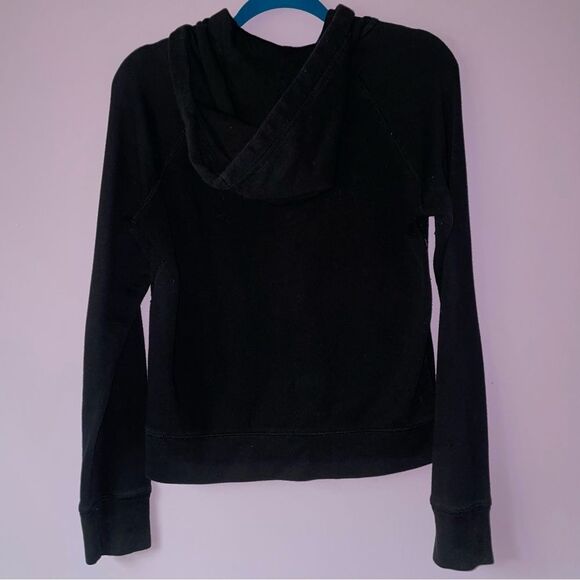 Aeropostale Size M Women's Black Hoodie Jacket Logo 90s Y2K Graphic - Picture 6 of 8